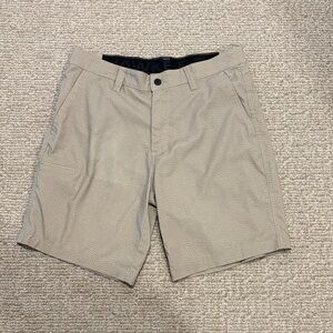 Hawke & Co Men's Beige Flat Front Shorts